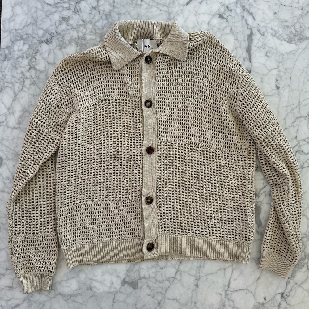 Frame Tonal Crochet Sweater size Medium